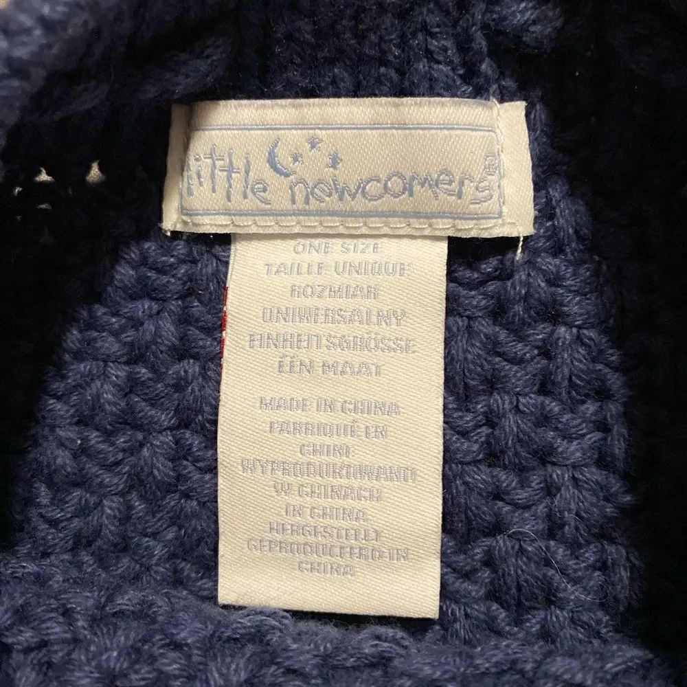 Little Newcomers One Size Blue Knit Diaper Cover